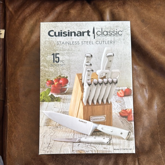 Cuisinart Classic Stainless Steel Knife Set - White - Picture 1 of 7